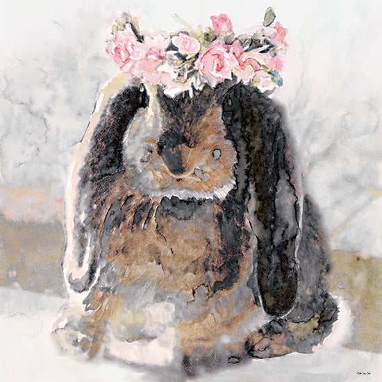 Stellar Design Studio SDS578 - SDS578 - Bunny Olivia - 12x12 Bunny, Rabbit, Floral Crown, Flowers, Watercolor, Portrait from Penny Lane