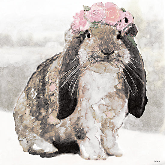 Stellar Design Studio SDS579 - SDS579 - Bunny Simone - 12x12 Bunny, Rabbit, Floral Crown, Flowers, Watercolor, Portrait from Penny Lane