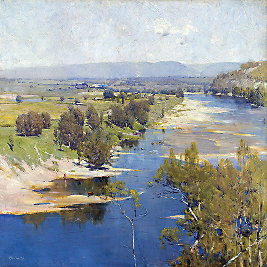 Stellar Design Studio SDS622 - SDS622 - Arthur Streeton - Cremorne Pastoral - 12x12 Arthur Streeton, Cremorne Pastoral, Impressionism, Australian, Painter Landscape, Nature from Penny Lane