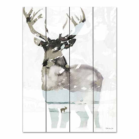 Stellar Design Studio SDS805PAL - SDS805PAL - Elk Impression 1 - 12x16 Abstract, Elk, Winter, Wildlife from Penny Lane
