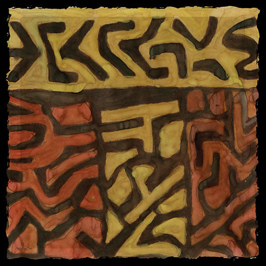 Stellar Design Studio SDS828 - SDS828 - Kuba 2 - 12x12 Abstract, Decoration, Gold, Bronze, Kuba Kingdom from Penny Lane