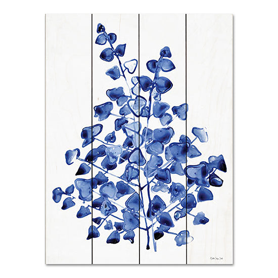 Stellar Design Studio SDS895PAL - SDS895PAL - Navy Foliage 2 - 12x16 Navy Foliage, Leaves, Blue & White from Penny Lane