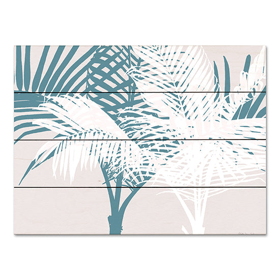 Stellar Design Studio SDS925PAL - SDS925PAL - Transitioning Palm Pattern - 16x12 Abstract, Palm Trees, Coastal, Blue & White, Tropical from Penny Lane