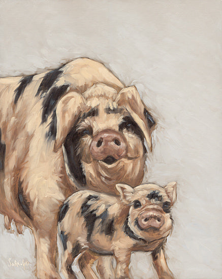 Sara G. Designs SGD219 - SGD219 - Mommy and Me III    - 12x16 Pigs, Piglet, Mother and Child, Farm Animals, Portrait from Penny Lane