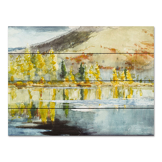 Seven Trees Design ST1001PAL - ST1001PAL - Peaceful Landscape - 16x12 Abstract, Landscape, Trees, River, Reflection, Contemporary from Penny Lane