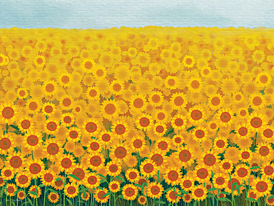 Seven Trees Design ST1004 - ST1004 - Field of Sunflowers - 16x12 Sunflowers, Fall, Autumn, Field of Sunflowers, Landscape from Penny Lane