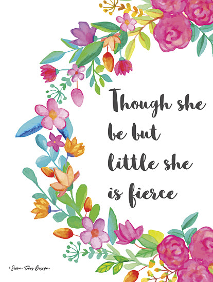 Seven Trees ST102 - Floral She is Fierce - Flowers, Children, Signs from Penny Lane Publishing