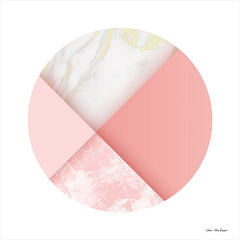 ST661 - Pink Marble Circle I - 12x12