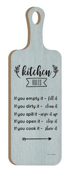 Seven Trees Design ST716CB - ST716CB - Kitchen Rules - 6x18 Kitchen, Cutting Board, Kitchen Rules, , Typography, Signs, Textual Art from Penny Lane