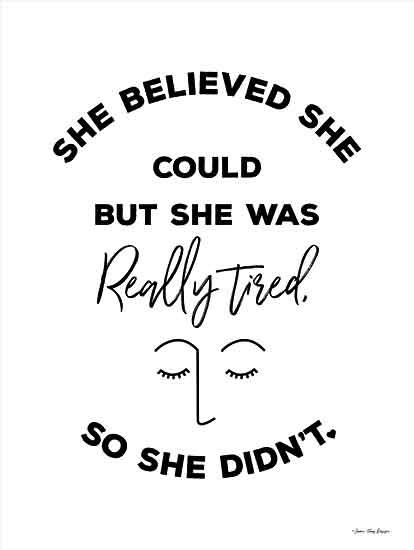 Seven Trees Design ST723 - ST723 - She Believed She Could - 12x16 Signs, Typography, Humor, Black & White from Penny Lane
