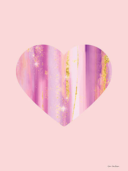 Seven Trees Design ST741 - ST741 - Happy Heart II     - 12x16 Heart, Love, Pink and Gold from Penny Lane