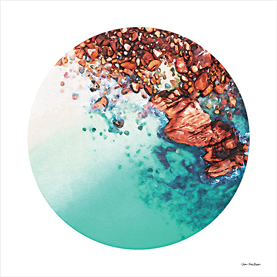 Seven Trees Design ST759 - ST759 - Watercolor Abstract Ocean I - 12x12 Abstract, Ocean, Circle from Penny Lane