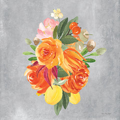 ST802 - Watercolor Orange Flowers - 12x12