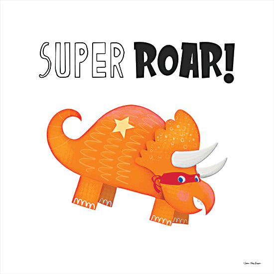 Seven Trees Design ST814 - ST814 - Super Roar - 12x12 Dinosaur, Kid's Art, Superhero, Signs from Penny Lane