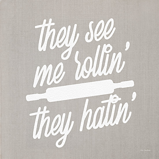 Seven Trees Design ST852 - ST852 - They See Me Rollin' They Hatin' - 12x12 Rolling Pin, Kitchen, Humorous, Baking, Signs from Penny Lane