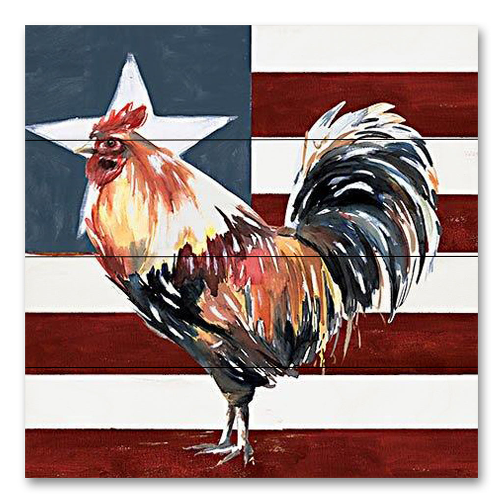 White Ladder WL151PAL - WL151PAL - Patriotic Rooster - 12x12 Patriotic Rooster, Rooster, Patriotic, American Flag, Independence Day, Red, White, Blue from Penny Lane