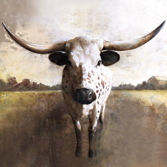 White Ladder WL165 - WL165 - Spotted Cow - 12x12 Cow, Abstract, Animals, Spotted Cow, Landscape from Penny Lane