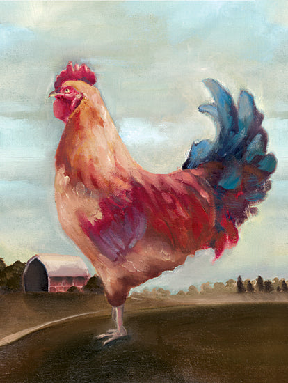 White Ladder WL169 - WL169 - Hillside Rooster II - 12x16  Rooster, Abstract, Hillside from Penny Lane