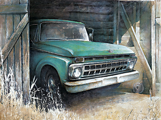 White Ladder WL194 - WL194 - This Old Truck   - 16x12 Truck, Green Truck, Vintage, Barn, Shed, Work Truck, Masculine from Penny Lane