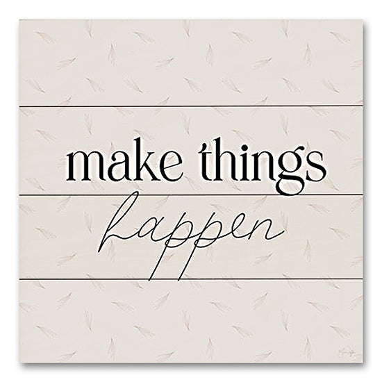 Yass Naffas Designs YND105PAL - YND105PAL - Make Things Happen - 12x12 Make Things Happen, Motivational, Tween, Typography, Signs from Penny Lane