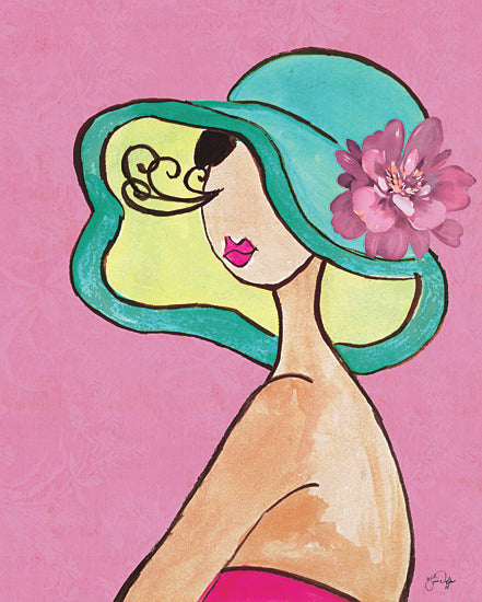 Yass Naffas Designs YND158 - YND158 - Lady Bellissima - 12x16 Lady, Woman, Fashion, Hat, Whimsical, from Penny Lane