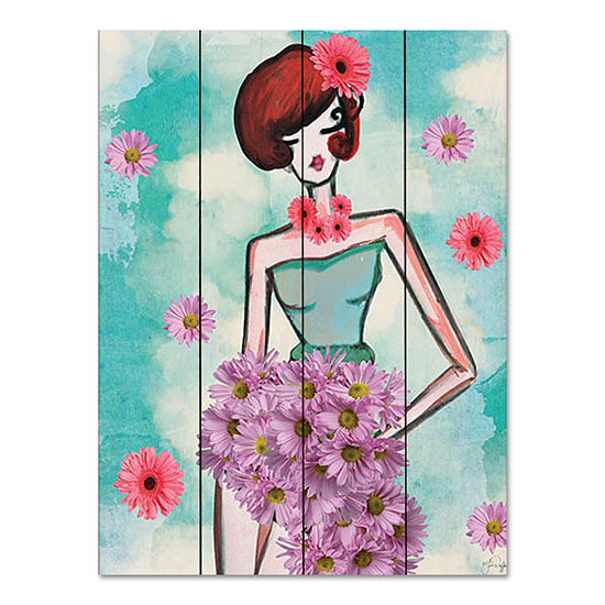 Yass Naffas Designs YND160PAL - YND160PAL - Donna Fleur - 12x16 Lady, Woman, Fashion, Flowers, Abstract, Whimsical from Penny Lane
