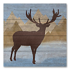 YND175PAL - Moose in the Mountains - 12x12