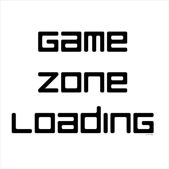 Yass Naffas Designs YND280 - YND280 - Game Zone - Loading - 12x12 Gaming, Video Games, Game Zone Loading, Typography, Signs, Textual Art, Black & White, Masculine, Children from Penny Lane