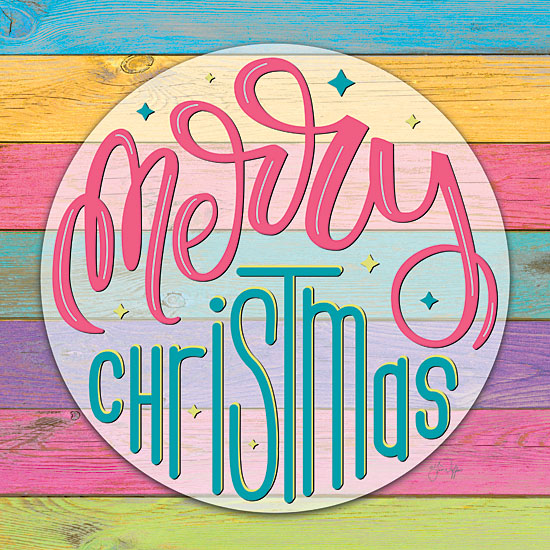 Yass Naffas Designs YND291 - YND291 - Whimsy Colorful Christmas - 12x12 Christmas, Holidays, Merry Christmas, Typography, Signs, Textual Art, Rainbow Colors, Wood Pallets from Penny Lane