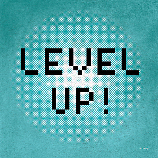 Yass Naffas Designs YND364 - YND364 - Level Up! - 12x12 Games, Video Games, Level up!, Neon, Typography, Signs, Textual Art, Masculine, Children from Penny Lane