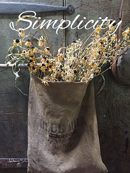 Anthony Smith ANT140 - Simplicity Simplicity, Sunflowers, Flowers, Autumn, Grain Sack from Penny Lane