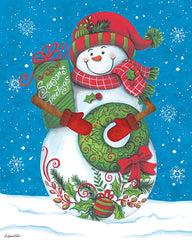 ART1127 - Snowman with Wreaths - 12x16