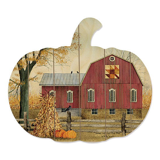 Billy Jacobs BJ1023PUMP - Autumn Leaf Quilt Block Barn  Barn, Farm, Cornstalks, Pumpkins, Homestead, Quilt Pattern from Penny Lane