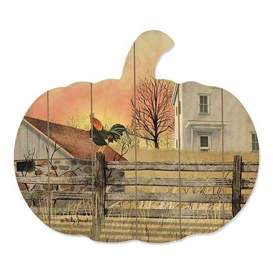 Billy Jacobs BJ1138PUMP - Early Riser Rooster, Barn, Homestead, Fence, Sunrise, Sun, Field, Harvest from Penny Lane