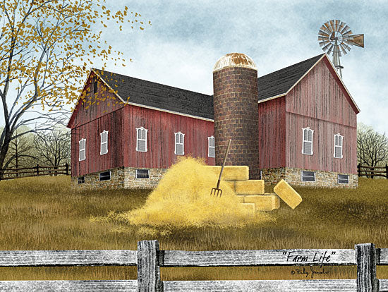 Billy Jacobs BJ1190 - Farm Life Barn, Farm, Hay, Pitchfork, Autumn, Fall, Americana from Penny Lane