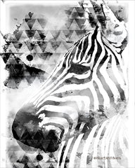 BLUE145 - Modern Black & White Zebra      - 12x16