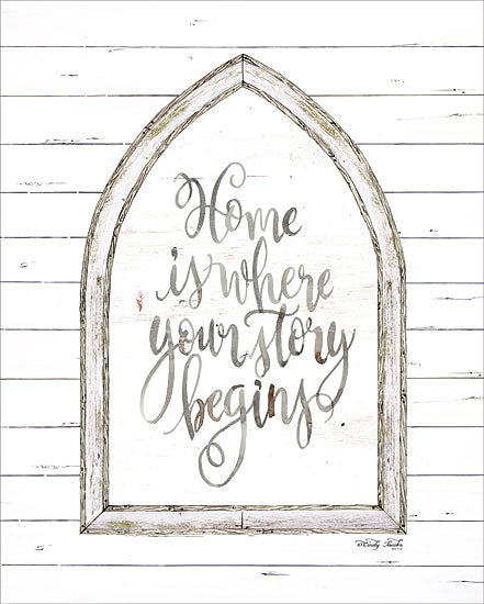 Cindy Jacobs CIN1048 - Home is Where Your Story Begins     - Arch, Window, Home, Story Begins, Shiplap, Wood Planks from Penny Lane Publishing