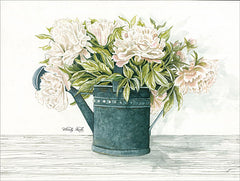 CIN1104 - Galvanized Watering Can Peonies