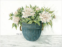 CIN1105 - Galvanized Pot Peonies