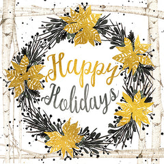 CIN1237 - Happy Holidays Birch Wreath