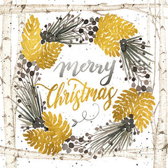 CIN1238 - Merry Christmas Birch Wreath