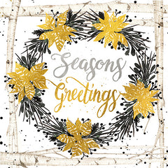 CIN1239 - Seasons Greetings Birch Wreath