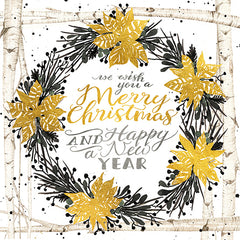 CIN1240 - We Wish You a Merry Christmas Birch Wreath