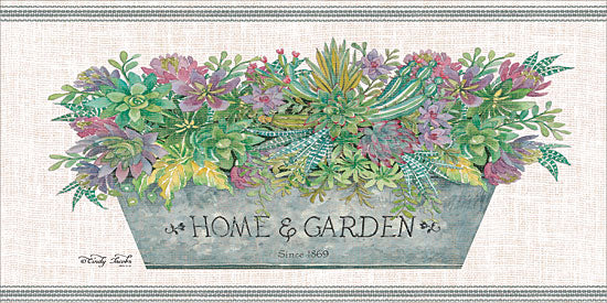 Cindy Jacobs CIN1396 - Home & Garden Flowers, Succulents, Galvanized Pot, Botanical, Home and Garden from Penny Lane