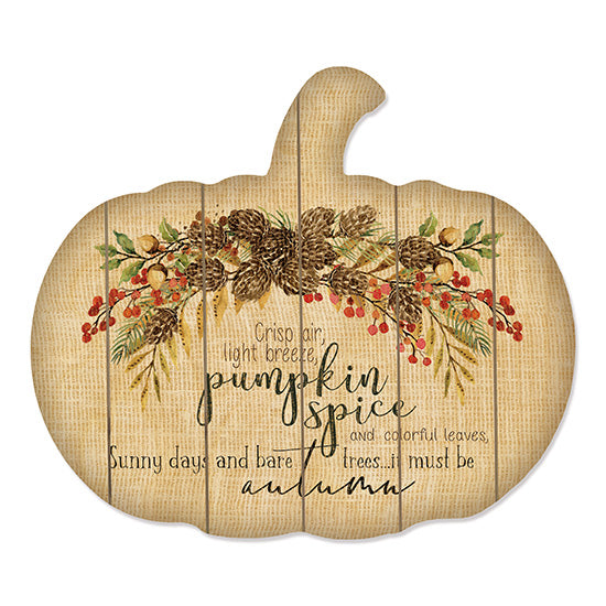 Cindy Jacobs CIN1459PUMP - Crisp Air Autumn, Pumpkin, Leaves, Acorns, Harvest, Poem from Penny Lane
