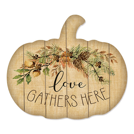 Cindy Jacobs CIN1460PUMP - Love Gathers Here Autumn, Pumpkin, Leaves, Acorns, Harvest, Love Gathers Here from Penny Lane