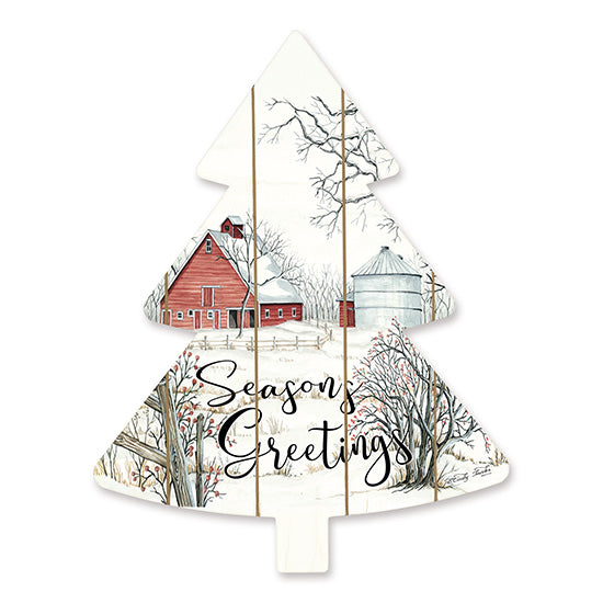 Cindy Jacobs CIN1481TREE - Barn Seasons Greetings   Holidays, Barn, Winter, Snow, Seasons Greetings, Christmas Trees from Penny Lane