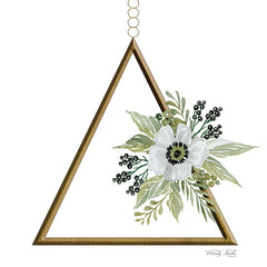 CIN1553 - Geometric Triangle Muted Floral II - 12x12