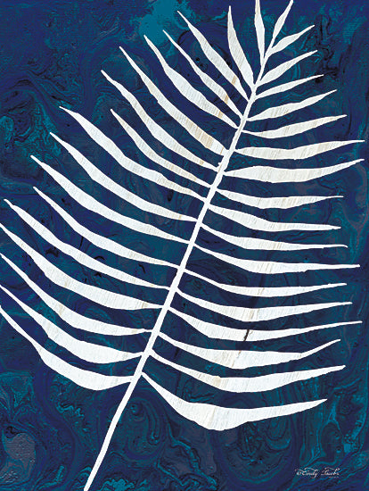 Cindy Jacobs CIN1711 - CIN1711 - Navy Areca Leaf - 12x16 Areca Leaf, Blue and White, Tropical from Penny Lane