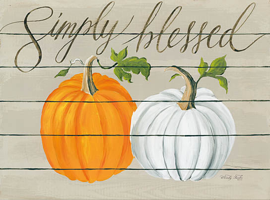 Cindy Jacobs CIN853 - Simply Blessed - Blessed, Pumpkin, Wood Planks from Penny Lane Publishing